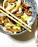 簡単！大豆ミートフィレで牛丼風♪