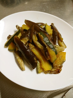 茄子とかぼちゃの炒め物-レシピのメイン写真