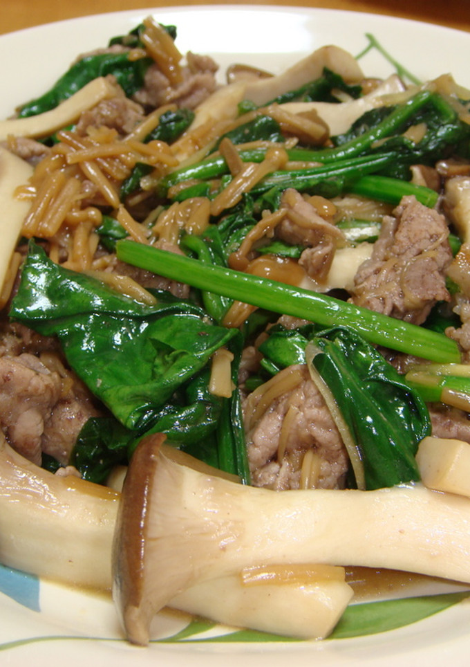 味付なめたけwith生姜のほうれん草炒め-レシピのメイン写真