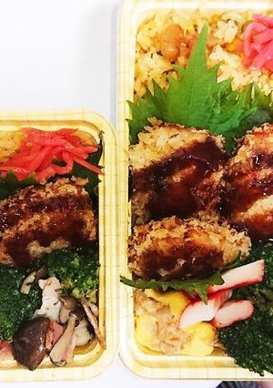 【夫婦弁当106】海老カツとハーブ炒め-レシピのメイン写真