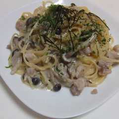รูปของ お手軽♥クリームパスタ