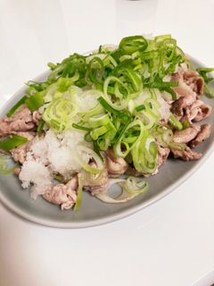 長ネギと豚肉炒め おろしポン酢のせ-レシピのメイン写真