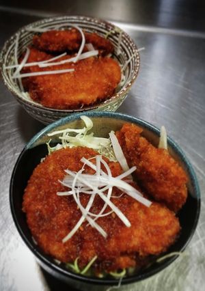 ミニ丼ぶりのタレカツ丼❨(@≧↺≦@)❩-レシピのメイン写真