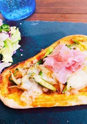 ナンて美人生ハム野菜ピザ極UMAMI美人-レシピのメイン写真