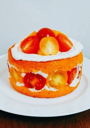 ミニトマトのショートケーキ-レシピのメイン写真