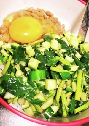 ねば!うま!モロヘイヤだし風のねばねば丼-レシピのメイン写真