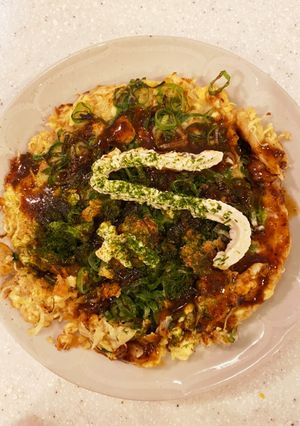 オートミールと豆腐でお好み焼き-レシピのメイン写真