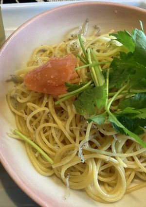 簡単！ちりめんとたらこのバター醤油パスタ-レシピのメイン写真