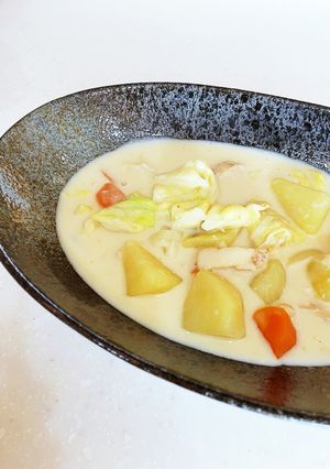 牛乳から作るヘルシーなシチュー♪-レシピのメイン写真