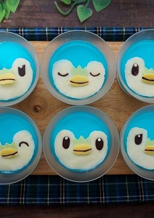 ポッチャマのしましまゼリー-レシピのメイン写真