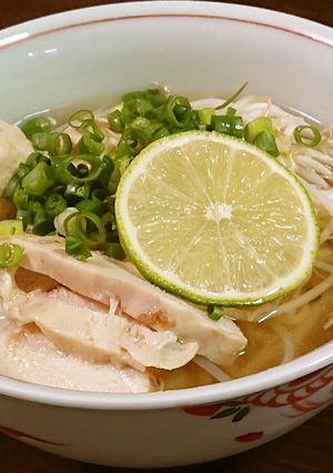 鶏ともやしのフォー（食べるボーンブロス）-レシピのメイン写真