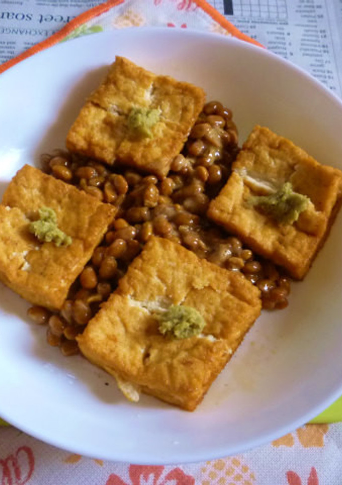 絹厚揚げの網焼き＋納豆のタパス-レシピのメイン写真