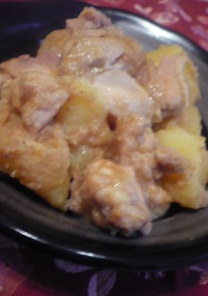 鶏肉とじゃが芋のごまみそ煮♫♬-レシピのメイン写真