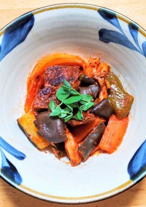 牛すね肉とズッキーニのトマト煮-レシピのメイン写真