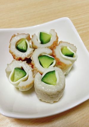 簡単！お弁当！きゅうりチーズのちくわ巻き-レシピのメイン写真