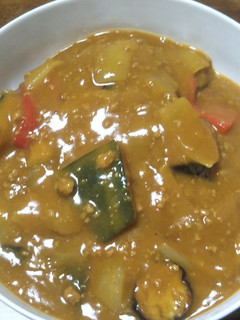 夏野菜カボチャカレー-レシピのメイン写真