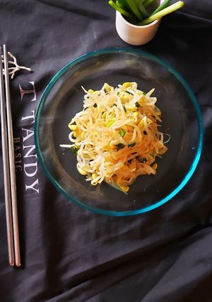 レンジ茹で4分～豆もやしナムル和え物-レシピのメイン写真