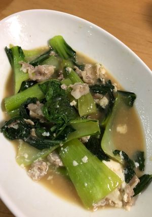 チンゲンサイでチャンプルー風☆-レシピのメイン写真
