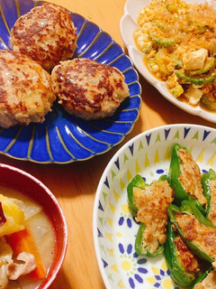 ピーマンの肉詰めでもハンバーグでもよし!-レシピのメイン写真