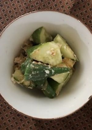 胡瓜とオクラの玉葱麹和え-レシピのメイン写真