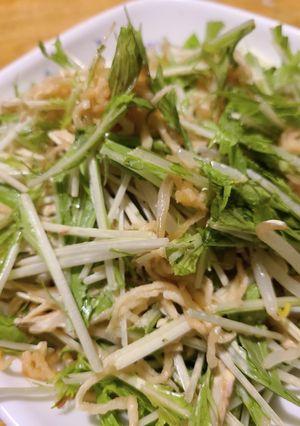 超簡単♪水菜と切り干し大根サラダ-レシピのメイン写真