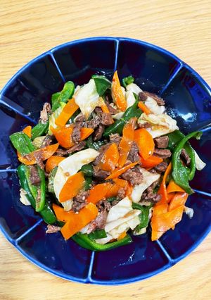 焼肉タレ牛肉炒め-レシピのメイン写真