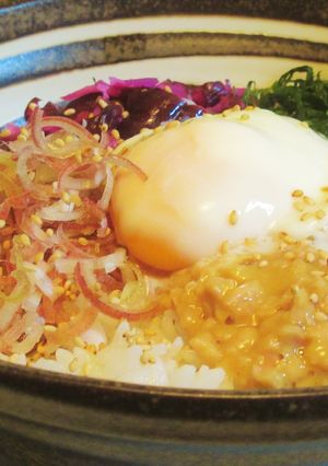 〖 ひきわり納豆×みょうが×しば漬け丼〗-レシピのメイン写真