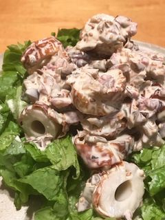 ちくわの搾菜しば漬けマヨ和えのサラダ-レシピのメイン写真