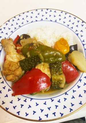 夏野菜どっさりあっという間のスープカレー-レシピのメイン写真