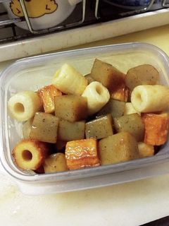 簡単こんにゃくとちくわの炒め煮作り置き-レシピのメイン写真