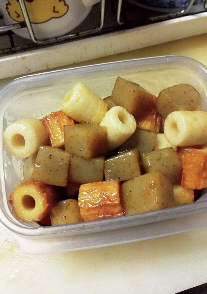 簡単こんにゃくとちくわの炒め煮作り置き-レシピのメイン写真