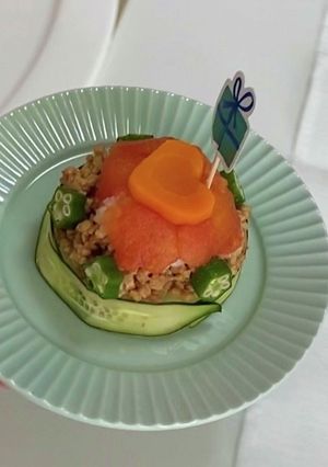 超簡単！1歳のお誕生日寿司-レシピのメイン写真