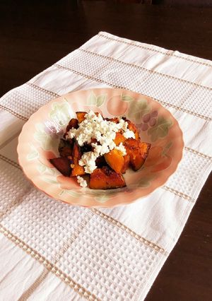 かぼちゃとカッテージチーズのホットサラダ-レシピのメイン写真