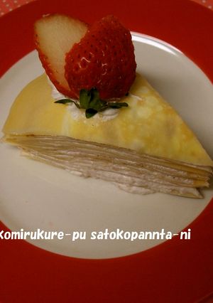 簡単♪混ぜて焼くだけ☆イチゴミルクレープ-レシピのメイン写真