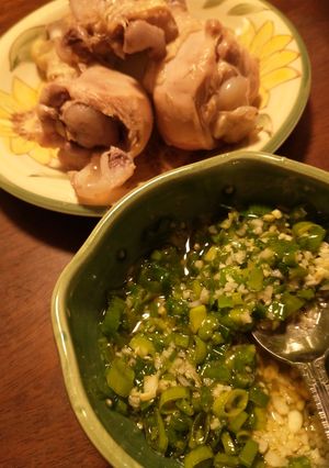 四川省時短、茹でチキンの塩ダレ添え-レシピのメイン写真