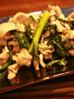 春菊と豚肉の香り炒め-レシピのメイン写真