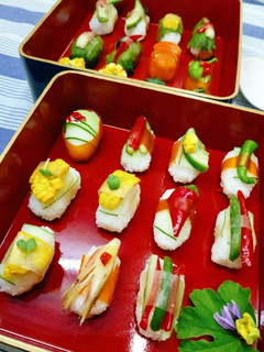 ベジート巻き 野菜のお寿司 モロヘイヤ-レシピのメイン写真