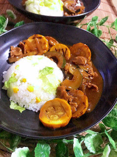 黄色と緑のズッキーニの和風カレー-レシピのメイン写真
