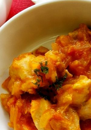 鶏もも肉のトマト煮込み-レシピのメイン写真