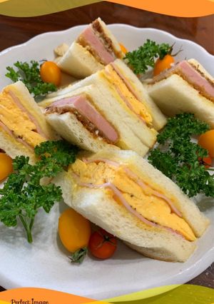 オムレツ・ハムチーズサンド＆ハムカツ-レシピのメイン写真