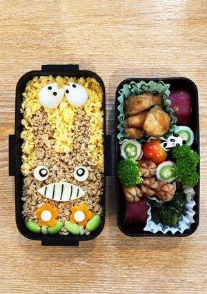 キャラ弁　となりのトトロそぼろ-レシピのメイン写真