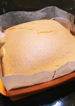 ひび割れたってイイよね☆簡単台湾カステラ-レシピのメイン写真