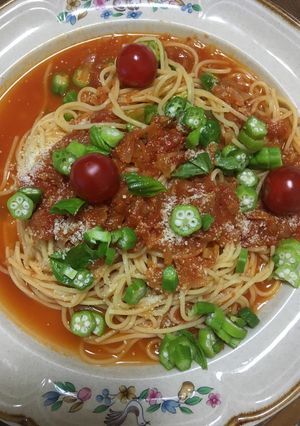 冷製 トマトソース パスタ-レシピのメイン写真