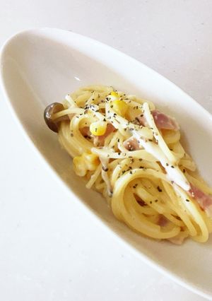 牛乳であっという間に出来ちゃうパスタ♡-レシピのメイン写真