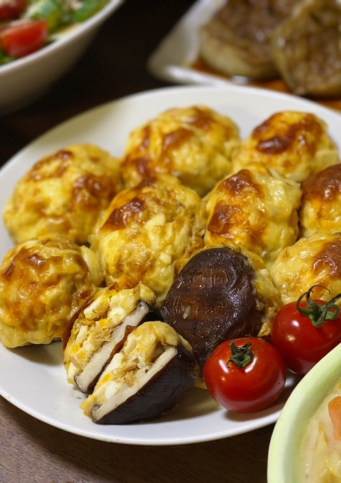 椎茸のチーズ卵焼き(和風)-レシピのメイン写真