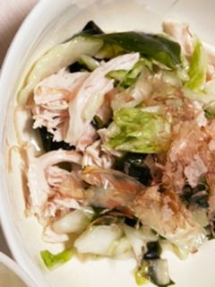 塩揉み白菜とささみとわかめの和え物-レシピのメイン写真