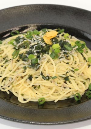 しそわかめちりめんの生スパゲティ-レシピのメイン写真