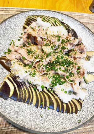 長ナスと豚のしゃぶしゃぶ-レシピのメイン写真