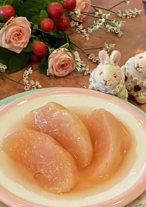 ♧甘さ控えめ＊レンジde桃のコンポート-レシピのメイン写真