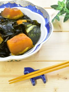 わかめとかぼちゃの煮物-レシピのメイン写真